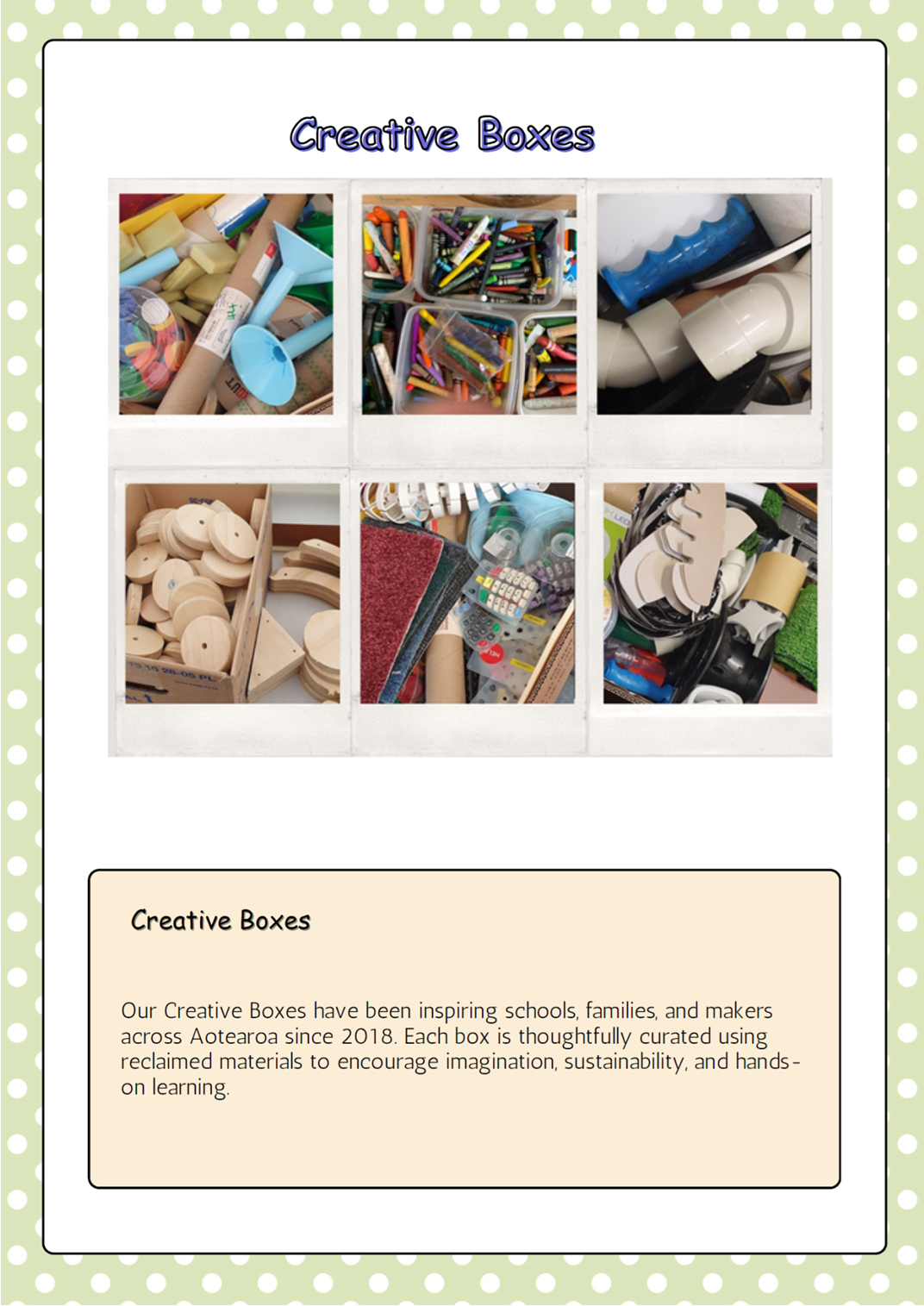 Creatice Box Creative Boxes – Creative Junk
